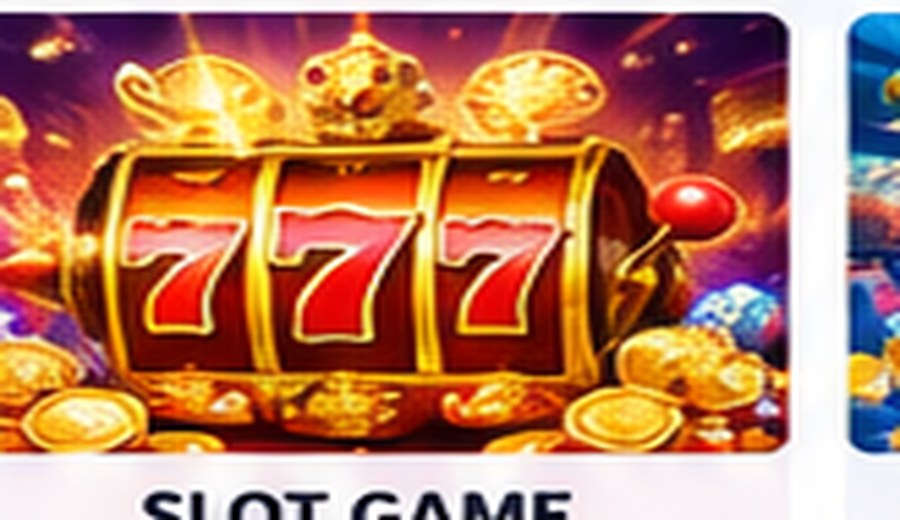 Máy slot với biểu tượng và vòng quay minh họa